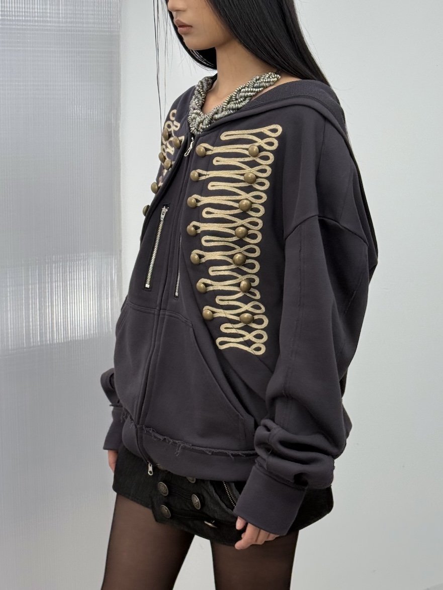 DOUBLE PUNCH Napoleon Hoodie - Navy — Splash Splash
